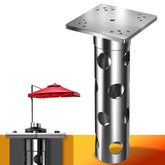 4smile front view in-ground base showing flush finish and discreet look for patios