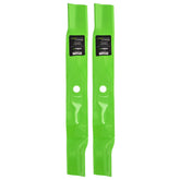 8TEN front view of two LawnRAZOR blades showing fit and finish benefits