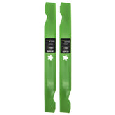 8TEN front view of two LawnRAZOR blades showing fit and finish for reliable replacement