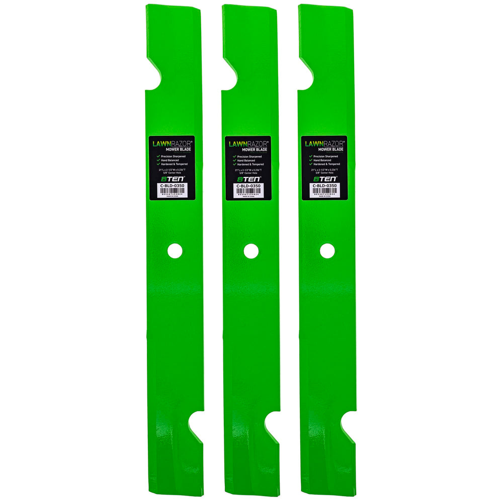 8TEN blade front view showing full length and balanced profile for reliable cutting