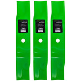 8TEN LawnRAZOR front view of three high-lift blades showing fit and finish benefit