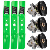 8TEN front view of spindle and blade kit showing complete components and easy replacement