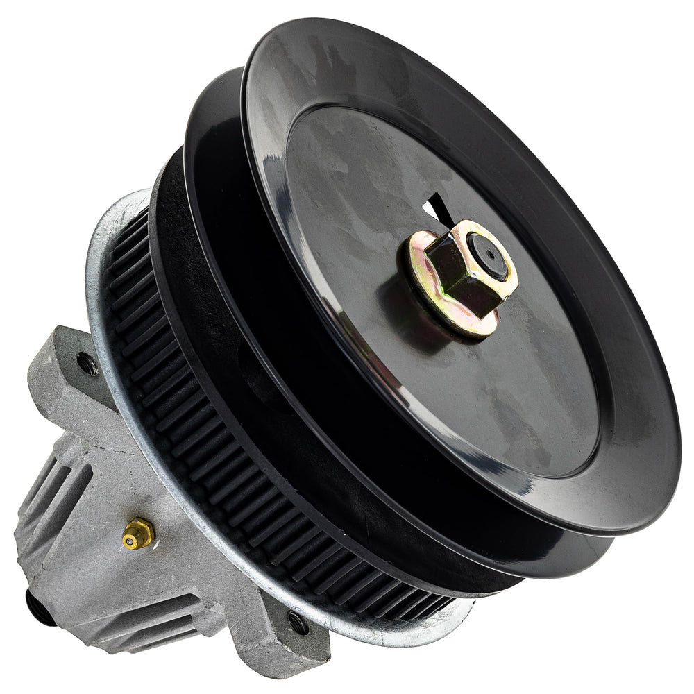 8TEN spindle front assembly showing mounting holes and secure fit for easy replacement