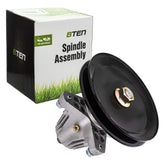 8TEN spindle front assembly showing hub and shaft for reliable cutting