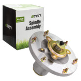 8TEN spindle front view showing housing and bolt pattern for easy replacement