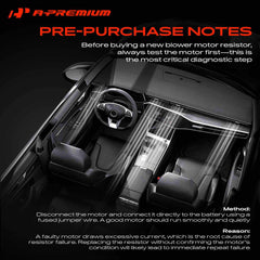 A-Premium overhead pin layout showing labeled pins for accurate wiring match and hassle-free install
