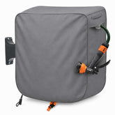 Aaaspark front view of cover protecting wall-mounted hose reel for long-lasting protection