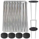 AAGUT front pack of 200 galvanized 6 inch staples showing quantity and packaging benefit