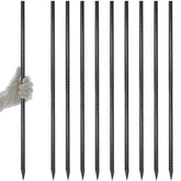 AAGUT front view of 40-inch rebar stakes showing robust build and reliability