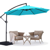 ABCCANOPY front view showing turquoise canopy and full 10ft coverage benefit