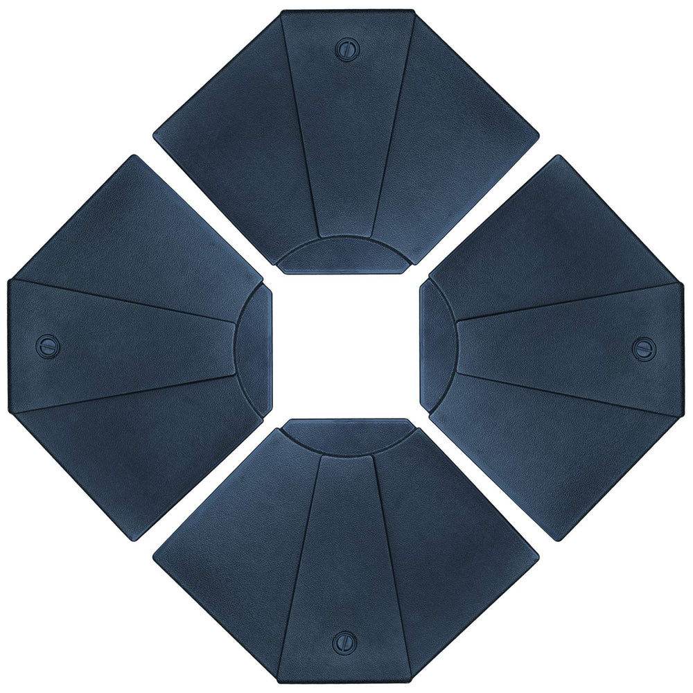 ABCCANOPY front view of fan-shaped umbrella base showing stability benefit