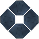 ABCCANOPY front view of fan-shaped umbrella base showing stability benefit