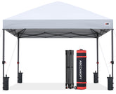 ABCCANOPY front profile showing full 10x10 shelter and easy access shade