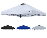ABCCANOPY front view of white replacement top showing full coverage and protection