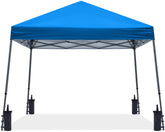 ABCCANOPY royal blue front view showing large shaded area and visibility