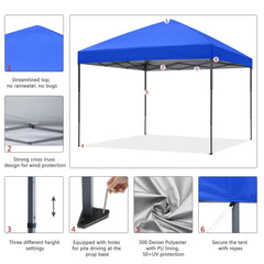 ABCCANOPY 10x10 set up at a farmers market illustrating quick protection for vendors