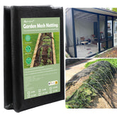 Abimars front view of 10x20 garden mesh showing durable roll and labeling benefit protection