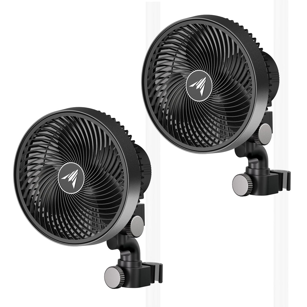 AC Infinity CLOUDRAY S6 front view showing compact fan and clip, highlighting space-saving benefit