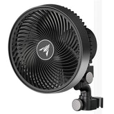 AC Infinity CLOUDRAY S9 front view showing compact fan and clip, durable airflow