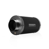 AC Infinity front view of 4-inch carbon filter showing compact design and odor control benefit