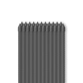 AC Infinity front view of 25-pack stakes showing packaging and durable finish benefit