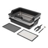 AC Infinity front view of complete trim tray kit showing organized workspace and faster trimming