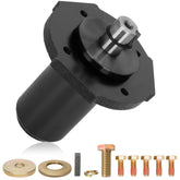 Aceur spindle assembly front view showing durable construction and easy replacement