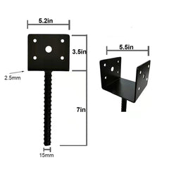 Acheterry close-up of welded seam and black powder coating offering rust resistance