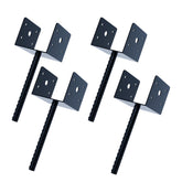 Acheterry front view of U-shape anchor showing clean bracket and powder coat for durability