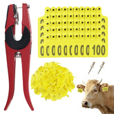 Achicklead front packaging showing 100 numbered tags and pliers for quick identification