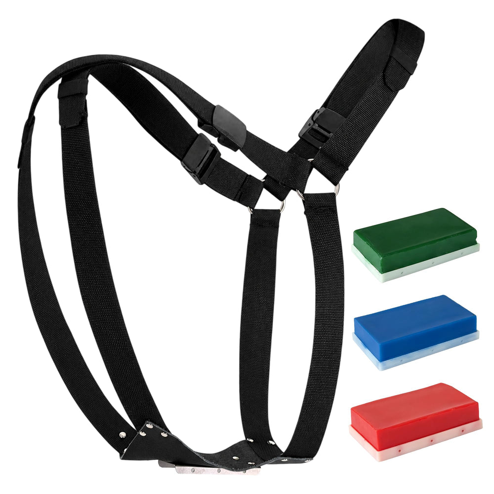 Achicklead harness front view showing secure fit and easy assembly benefit