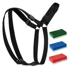 Achicklead harness front view showing secure fit and easy assembly benefit