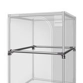 AC Infinity front view of 4x4 mounting bars in tent showing secure support and improved airflow