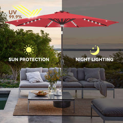 AckMizz solar panel on pole charging for evening LED illumination