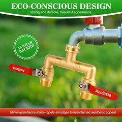Acolasia rotatable valve angle detail enabling flexible hose positioning