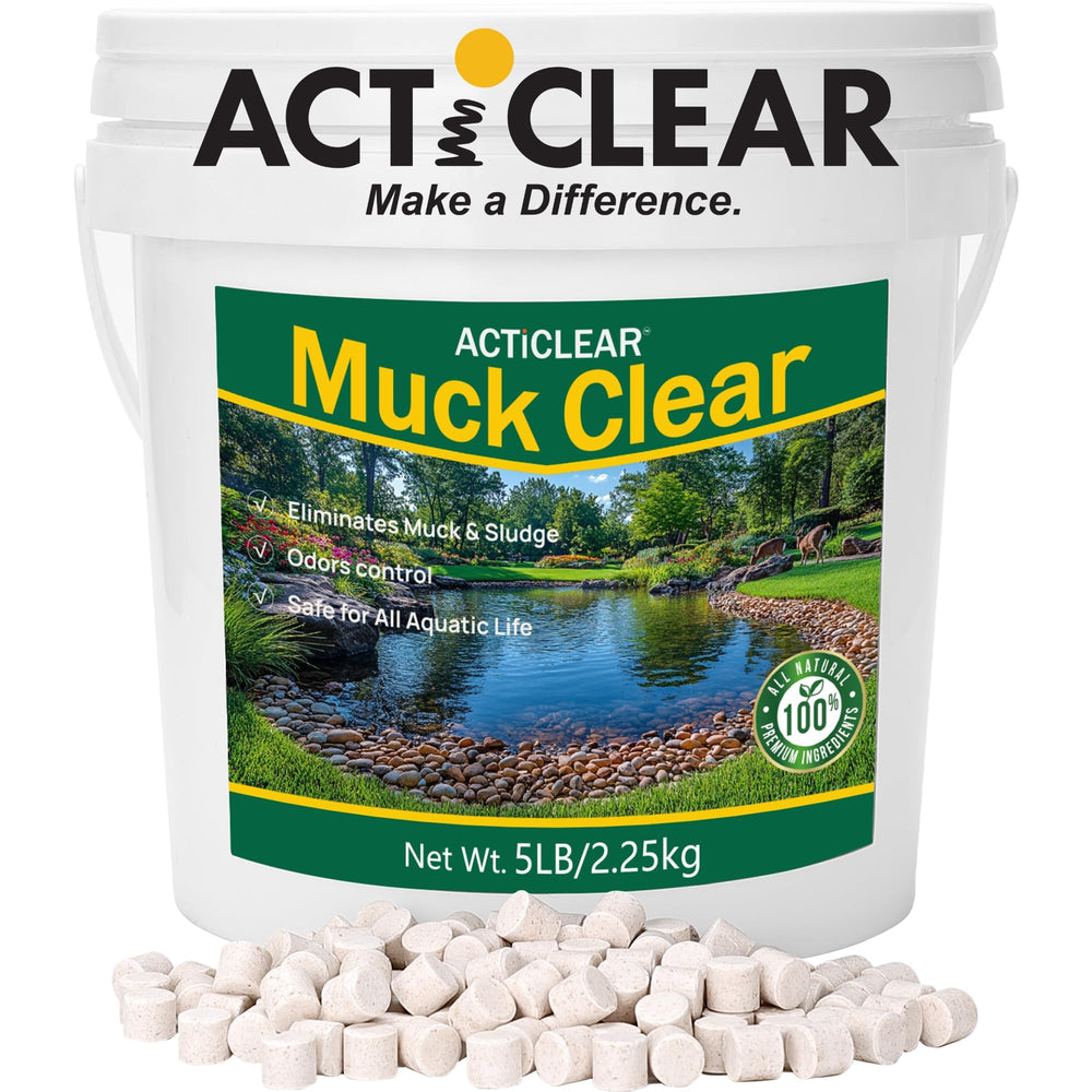 ActiClear 5 lb container front label showing product name and size, clear identification benefit