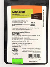 Actinovate 2oz bottle front label showing brand and product information for organic disease control