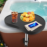 ACTREY hot tub tray front view showing sturdy platform and large surface