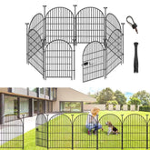 ADAVIN front view full fence showing decorative arched border and protection
