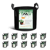ADORMA front view of full 20-pack grow bags showing quantity and design benefit