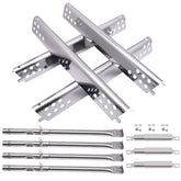 Adviace front assembled kit showing stainless burners and heat plates for easy replacement
