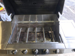 Adviace installed burners inside grill, restoring even heat benefit