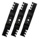 Aeagle front view of 54 inch mulching blade pack showing fitment benefits