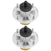 Aeagle spindle front view showing mounting flange and bolt holes for easy OEM fit