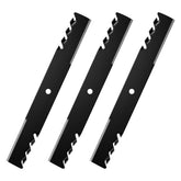 AEagle front view of three-pack blades showing fit and durable finish