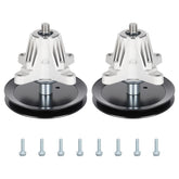 Aeagle spindle front assembly showing mounting flange and pulley for reliable fit