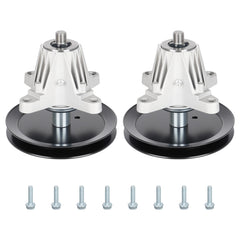Aeagle spindle front assembly showing mounting flange and pulley for reliable fit