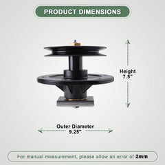 AEFHKM spindle pulley face closeup showing bearing area for smoother rotation