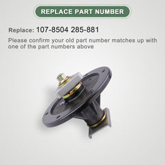 AEFHKM spindle side detail highlighting alloy steel body and durability