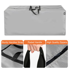 AEGIS COMFORT CARE bag open with cushions inside showing organized storage